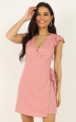 Showpo Over My Shoulder dress in blush - 8 (S) Sale Dresses
