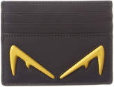 Thumbnail for your product : Fendi Diabolic Eyes Motif Leather Card Case