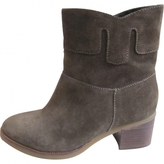 Thumbnail for your product : Tila March Khaki Suede Ankle boots