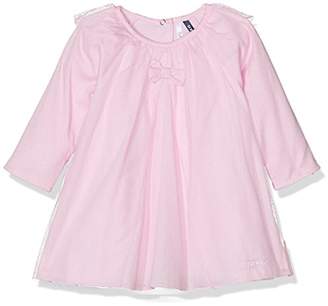 3 Pommes Baby Girls Pink Baby Plain Round Collar Long Sleeve Clothing Set