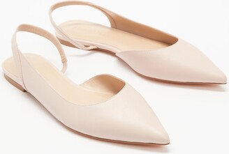 Atmos & Here Women's Pink Ballet Flats - Kaz Leather Flats