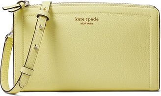 Kate Spade Knott Pebbled Flap Cross Body Bag in Yellow