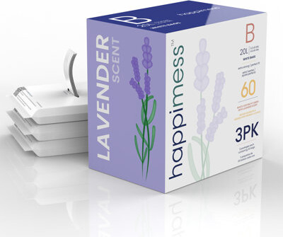 happimess Lavender Scented Drawstring Trash Can Liner 60 Count