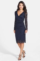 Thumbnail for your product : Nicole Miller 'Flower Scroll' Lace Sheath Dress