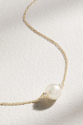 MIZUKI 14-karat gold pearl necklace