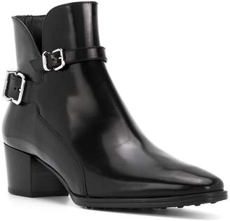 Tod's buckle strap ankle boots