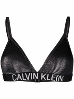 Thumbnail for your product : Calvin Klein Logo-Underband Triangle Bikini Top