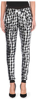 Thumbnail for your product : MICHAEL Michael Kors Sequinned houndstooth trousers