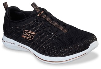 skechers bungee slip on knitted