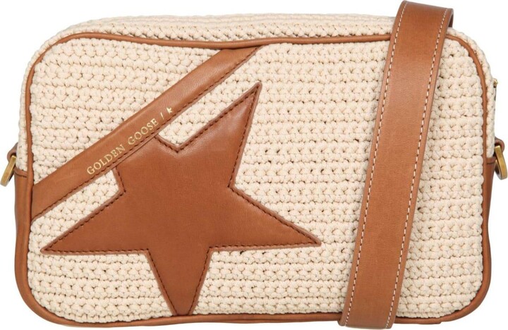 Golden Goose Star Bag In Crochet Fabric And Leather - ShopStyle