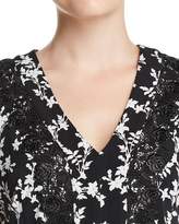 Thumbnail for your product : Karl Lagerfeld Paris Lace-Trimmed Floral Dress