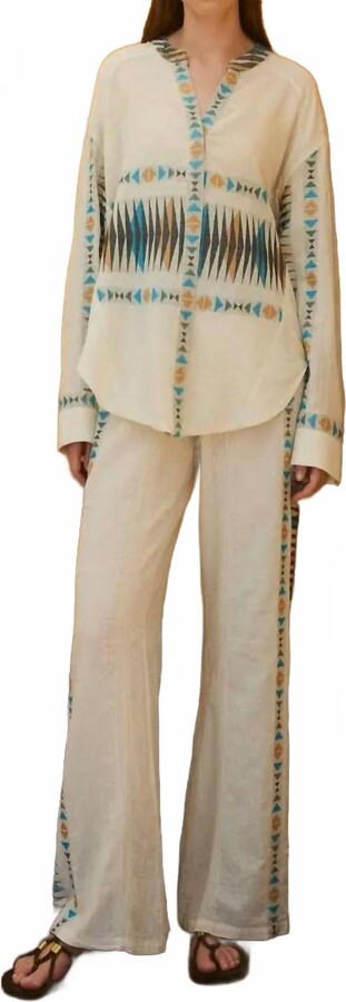 DEVOTION TWINS Iluma Cotton Pant In Baby Blue