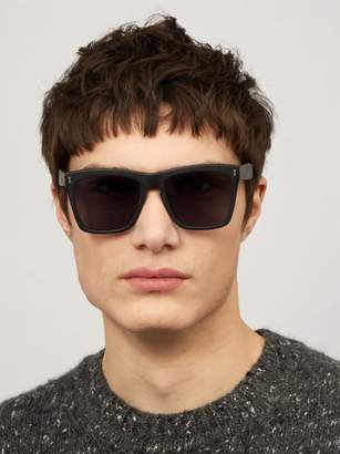 Illesteva Los Feliz Square Acetate Sunglasses - Mens - Black