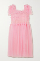 Thumbnail for your product : Molly Goddard Jimmy Gathered Tulle Dress - Pink