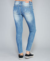 Thumbnail for your product : Wet Seal Machine™ Frayed Hem Skinny Jeans
