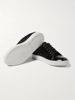 Thumbnail for your product : Lanvin Cap-Toe Suede And Patent-Leather Sneakers