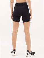 Thumbnail for your product : The Upside Velvet Side-stripe Technical Cycling Shorts - Black