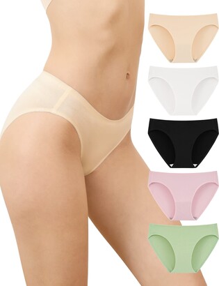 INNERSY Seamless Underwear for Women Black Knickers Invisible