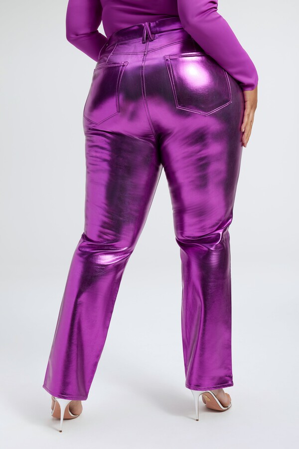 GAFINAL Good Icon Metallic Faux Leather Pants ShopStyle