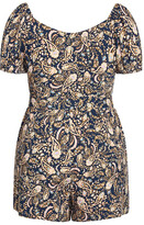 Thumbnail for your product : City Chic Sun Paisley Playsuit - navy