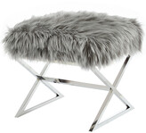 Thumbnail for your product : INSPIRED HOME Grey Liam Ottoman