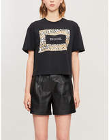 Thumbnail for your product : The Kooples Graphic-print cotton-blend T-shirt