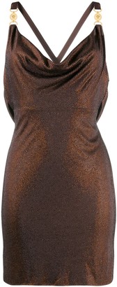 Versace Draped Front Mini Dress