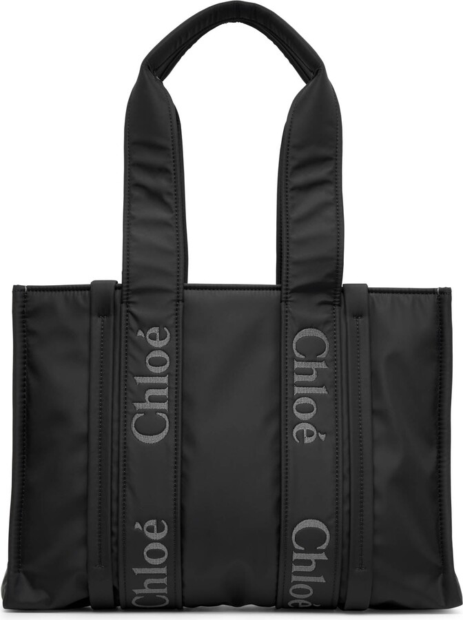 Chloé Woody Medium Nylon Tote Bag