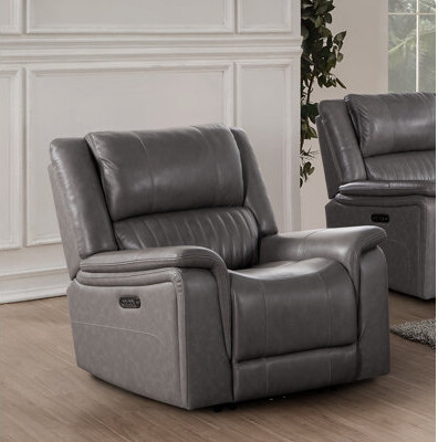 Hokku Designs Palmer Top Grain Italian Leather Recliner Chair