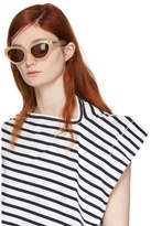 Thumbnail for your product : Dries Van Noten Ivory Linda Farrow Edition 166 C4 Sunglasses