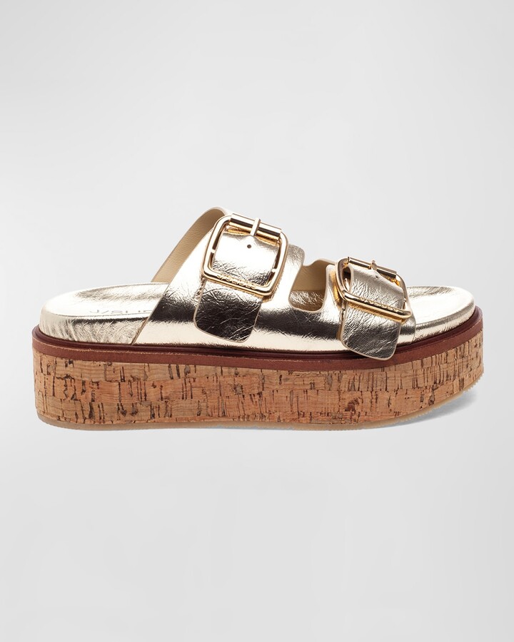 Two Tone Silver And Gold Sandals Womens | ShopStyle