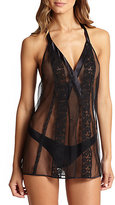 Thumbnail for your product : La Perla Babdydoll Lace Chemise & Brief
