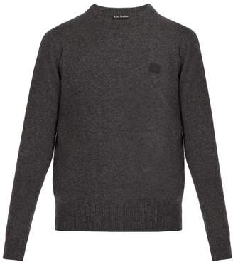 Acne Studios Nalon Wool Sweater - Mens - Grey
