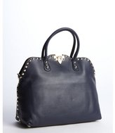 Thumbnail for your product : Valentino marine blue leather studded convertible tote