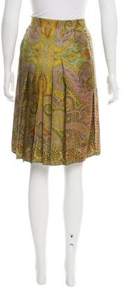 Etro Paisley Silk Skirt