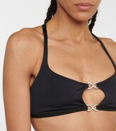Thumbnail for your product : Adam Selman Sport Embellished cutout bralette