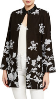 Thumbnail for your product : Bella Tu Bloom Floral Jacquard Jacket w/ Sequin Embellished Collar