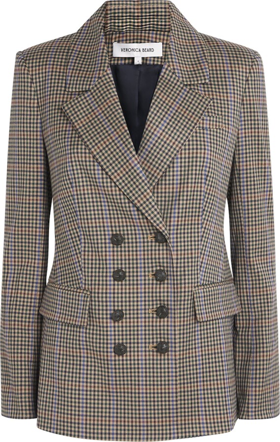 Veronica Beard Plaid Claude Dickey Blazer