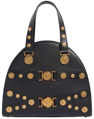 Versace Medium Tribute Leather Top Handle Bag