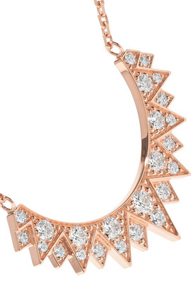 Piaget Sunlight 18-karat Rose Gold Diamond Necklace