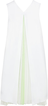 Christopher Kane Pleated satin and tulle dress