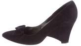 Thumbnail for your product : Sergio Rossi Suede Pointed-Toe Pumps