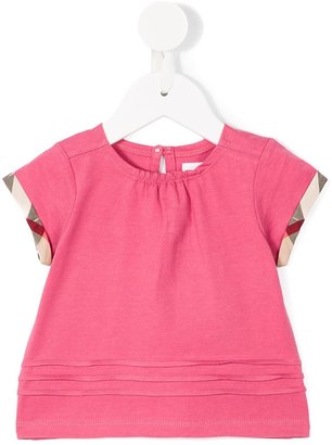 Burberry Kids checked sleeve top