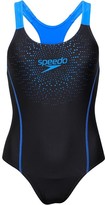 Thumbnail for your product : Speedo Womens Gala Logo Medalist One Piece Swimsuit Black/Blue