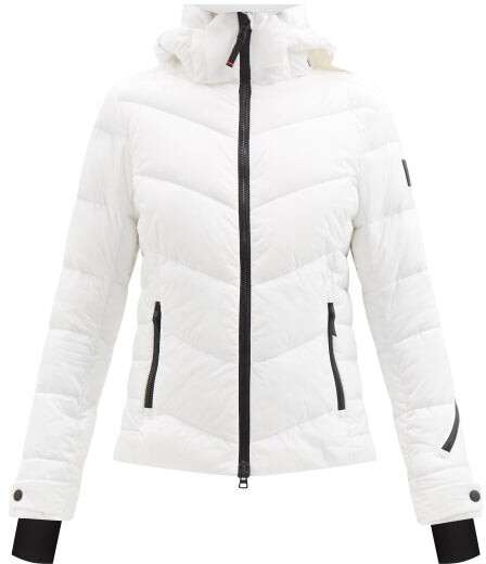 white ski jacket