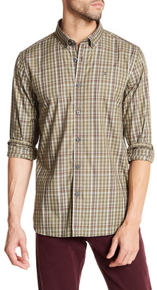Victorinox Long Sleeve Plaid Print Tailored Fit Shirt