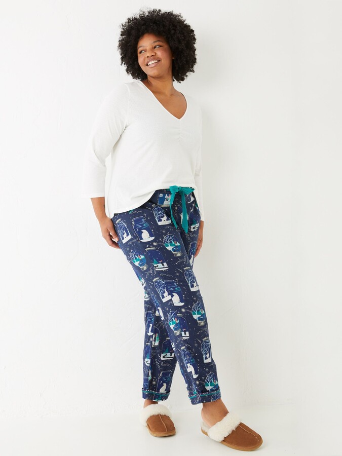 Fat Face FatFace Eva Snowglobe Cotton Pyjama Bottoms ShopStyle