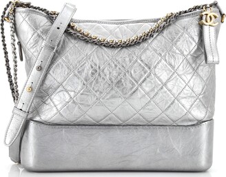 Silver Metallic Chanel Bag