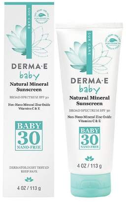 Derma E SPF 30 Baby Natural Mineral Sunscreen, 4 Ounce