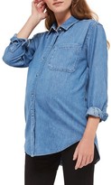 Thumbnail for your product : Topshop Women's Drake Oversize Denim Maternity Shirt